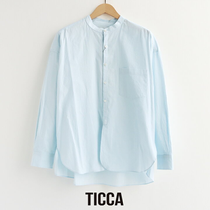 楽天市場】TICCA ティッカ ノーカラーシャツ TBFS-011【RCP】2026SS 