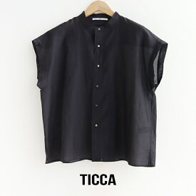 TICCA ティッカ　コットンシルクフレンチシャツ TBFS-111【RCP】2026SS トップス ブラウス シアー