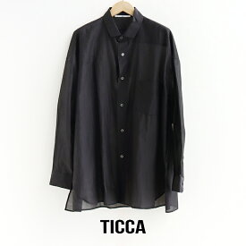 TICCA ティッカ　シルクスクエアビッグシャツUNI TBFS-113【RCP】2026SS トップス