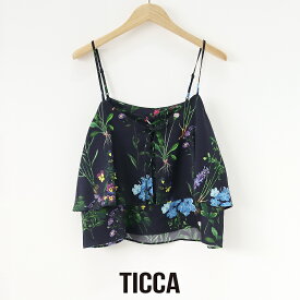 TICCA ティッカ　2WAYフラワープリントビスチェ TBFS-421【RCP】2026SS 花柄 セットアップ可 キャミソール