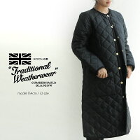 【2018AW】【送料無料】TraditionalWeatherwearトラディショナルウェザーウェアキルティングノーカラーロングジャケットARKLEYL182APQCO0098A【RCP】