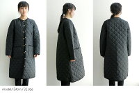 【2018AW】【送料無料】TraditionalWeatherwearトラディショナルウェザーウェアキルティングノーカラーロングジャケットARKLEYL182APQCO0098A【RCP】