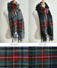 【2019AW】TWEEDMILLツイードミルウール大判ストールマフラー(check)70-190【RCP】