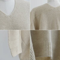 【2019AW】【送料無料】YanganyヤンガニーホールガーメントルーズニットプルオーバーF5714【RCP】