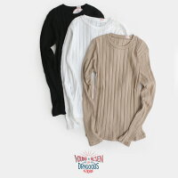 【2020SS】Young&OLSENヤングアンドオルセンBROADRIBCREWNECKLSブロードリブクルーネックロングスリーブカットソーYO2001-CS008【RCP】