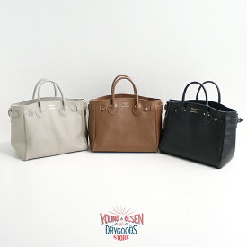Young&OLSEN ヤングアンドオルセン　EMBOSSED LEATHER BELTED TOTE S エンボスドレザーベルテッドトートS YO2501-GD011 【RCP】 2025SS トートバッグ 25gw