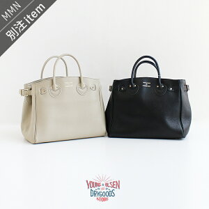 Young&OLSEN×MMN�y�J���[�ʒ��z �����O�A���h�I���Z���@EMBOSSED LEATHER BELTED TOTE S �G���{�X�h���U�[�x���e�b�h�g�[�gS YO2503-GD011 / YO2503-GD363�yRCP�z 2025AW �g�[�g�o�b�O