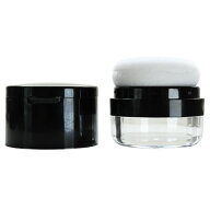 クリアポンポンジャー・シャインブラック[18ml]／1個 アトマイザー 手作り コスメ チーク ファンデーショ…