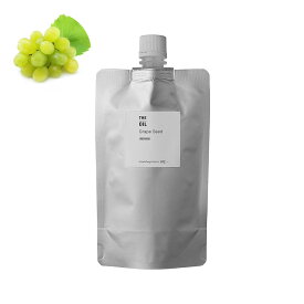 【メール便200円】グレープシードオイル・精製／200ml（クリア・Refined）[アルミパウチ入]【100% 天然 植物性 オイリー肌 混合肌 引き締め 手作りコスメ 手作り化粧品 手づくり石鹸 石けん 原料 材料 素材 フェイス ボディ スキンケア】