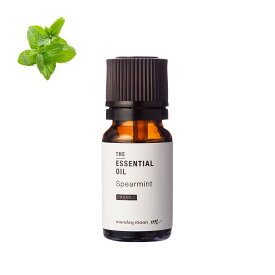 【10%OFFセール】スペアミント・エッセンシャルオイル・オーガニック／10ml （有機栽培・Org anic）アロマ オイル 精油 100% 植物性 フレグランス ハッカ 油 香り すっきり ハーバル グリーン 虫除け 花粉症 天然 手作り 手づくり コスメ 化粧品