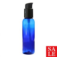 【15%OFFセール】コバルトプラボトル・ポンプ[60ml ]／1個 アルコールOK プッシュプラスチック 化粧水 ト…