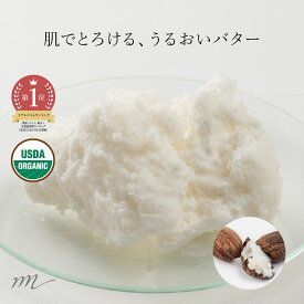 【全品P10倍】シアバター・精製・オーガニック／50g 無添加 植物性 保湿 敏感肌 ベビー リップクリーム ハンドクリーム ボディークリーム 手作り コスメ 化粧品 化粧品原料 手作り石鹸 石けん 100% オーガニック 材料 スキンケア
