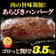 【ジャンボハンバーグ20食分セット3.5kg 】 350g(2食分入り)x10袋 レンジ対応 冷凍 ハンバーグ レンジ 大…