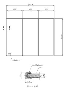 TOTO ӂӂ^oX 2016×1560mm PCA212#NW1CӂECt^Ett^