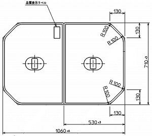 TOTO ӂӂ 1060×710mm PCF1110R#NW1CӂECt^Ett^