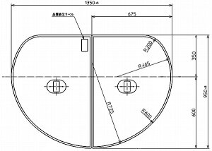 TOTO ӂӂlIGNZgoX 1350×950mm PCF1430R#NW1CӂECt^Ett^