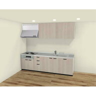 【旧モデル 廃番予定】LIXIL システムキッチン シエラS I型 間口2600mm 開き扉 扉グループ1 カスタムプラン