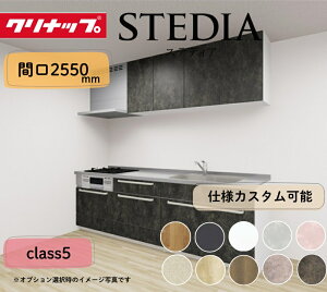 �N���i�b�v �V�X�e���L�b�`�� �X�e�f�B�A I�^ �Ԍ�2550mm �X���C�h���[ ���O���[�h�N���X5 �J�X�^���v����