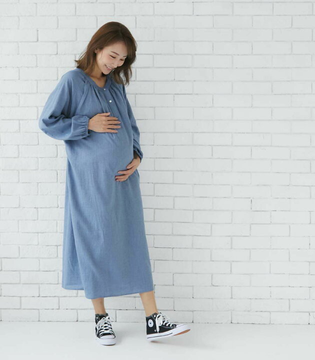 楽天市場】授乳服 オーガニックビエラワンピース《モーハウス 