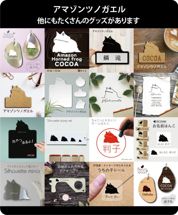 楽天市場 送料無料 スタンプ アマゾンツノガエル ゴム印 お名前 サイン はんこ 判子 オーダーメイド バレットジャーナル お名前スタンプ シンプル ペット かわいい オシャレ カエル Mo U Ra