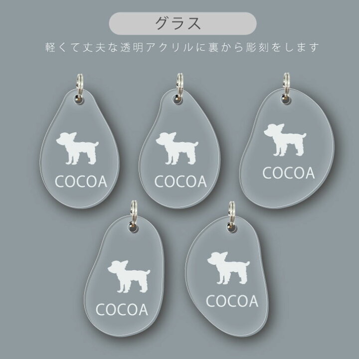 楽天市場 送料無料 迷子札 ジャックラッセルテリア スムース ビーンズ グラス ペット グッズ アンブレラマーカー 名前 極小 ネームプレート 名札 おしゃれ かわいい プレゼント 軽量 ネームタグ 犬 Mo U Ra