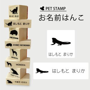 お名前はんこ 【 グリーンイグアナ 】4点セット お名前スタンプ 氏名印 布用 判子 はんこ 入学 入園 名前つけ オムツ シンプル ペット スタンプ台 イラスト お手軽 かわいい おなまえ プレゼ