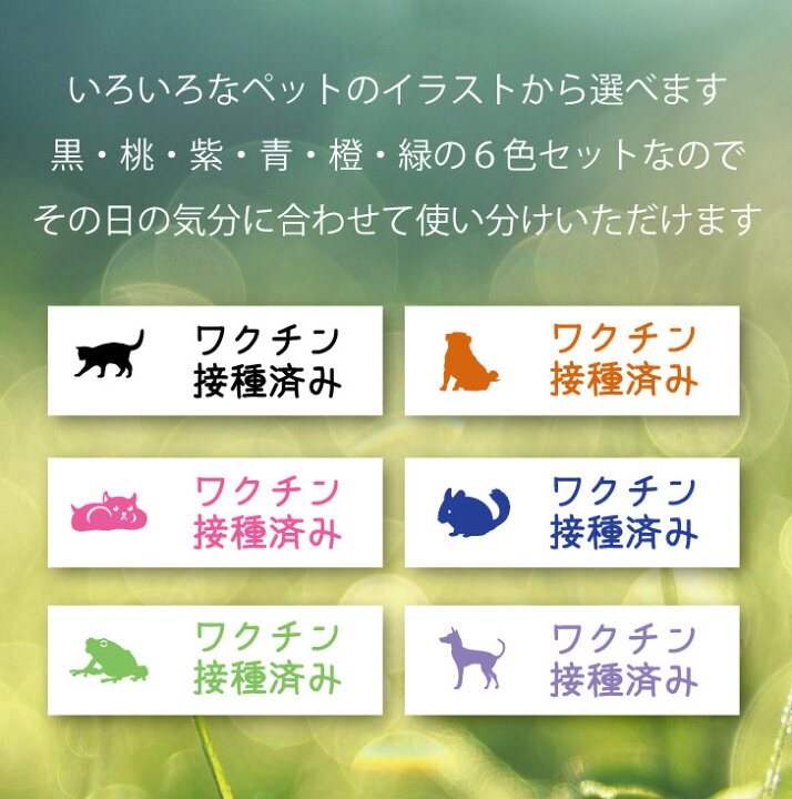 楽天市場 送料無料 ワクチン 接種済み シール 2シート168枚 ペットのイラスト入り 通勤 コロナ予防 コロナ対策 アピール マスクに貼るシール ペット 犬 猫 うさぎ 小動物 爬虫類 トカゲ カエル フクロウ グッズ バッチ バッジ Mo U Ra