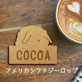【 マラソン中 P5倍 】名札【うさぎ アメリカンファジーロップ】 かわいい ネームプレート バッジ バッチ ペット 小動物 グッズ プレゼント 映え 映える ギフト 彫刻 安い 人気 お散歩 バッグ バック 木製キャリーバッグ スリング ドッグスリング