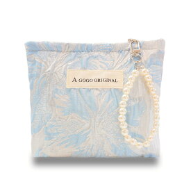 【★先着10名・15％OFF】ポーチ レディース かわいい 化粧ポーチ 持ち歩き コンパクト 小物入れ メイクポーチ かわいい コスメポーチ 小さめ 持ち運び サニタリーポーチ生理用品 コスメ収納 刺繡 刺繍 赤色 水色 おしゃれ 上品 花柄 パールチャーム付き