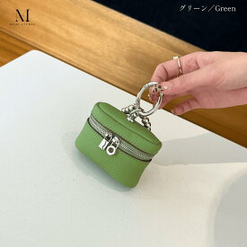 【PT5倍・5%OFFクーポン】バッグチャーム ポーチ ポーチチャーム 小銭入れ レディース 本革 バッグチャーム ポーチ 小物入れ コインケース かわいい バニティポーチ 小物収納 大容量 イヤホン収納 リップ収納 軽量 おしゃれ カラナビ付き ストラップ付き 首掛け