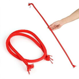 【手品グッズ】 柔らかいロープが硬くなる 手品ロープ　インディアンロープ　ヒンズーロープ　マジックロープ レッド