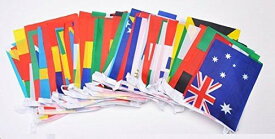 万国旗 100ヶ国 連旗 【長さ25m】 運動会 フェスティバル 国際交流 装飾