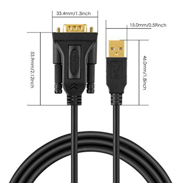 楽天市場】rs232c usb 変換, CableCreation USB to RS232 アダプタ 【FTDIチップセット内蔵】金メッキUSB 2.0(オス)- RS232 (オス) DB9ピン シリアル変換ケーブル Windows 10 / 8.1 / 8 / 7 / Vista/XP / 2000 / Linux/Mac OS 10.6などに対応 ブラック 1m 楽天市場】rs232c usb 変換, CableCreation USB to RS232 アダプタ 【FTDIチップセット内蔵】金メッキUSB 2.0(オス)- RS232 (オス) DB9ピン シリアル変換ケーブル Windows 10 / 8.1 / 8 / 7 / Vista/XP / 2000 / Linux/Mac OS 10.6などに対応 ブラック 1m