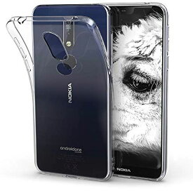 kwmobile Nokia 7.1 (2018) 用 ケース - スマホカバー TPUシリコン 耐衝撃 透明 スリム 保護