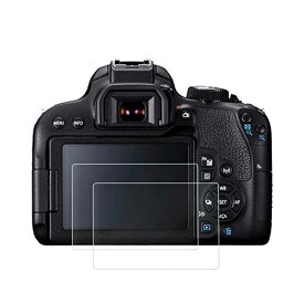 保護フィルム（2 枚入り）強化ガラスフィルム スクリーン保護フィルム スチールフィルム 9H高硬度 耐衝撃 飛散防止 アンチ指紋スクラッチ キヤノン Canon 700D 750D 760D 800D T5i T6i T6S 対応