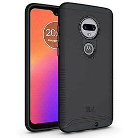 Motorola Moto G7 / G7 Plusケース、TUDIA Slim-Fit [Merge]極端な保護/頑丈でスリムなデュアルレイヤーの正確なカットアウトMotorola Moto G7 / G7 Plus用電話ケース [とは互換性がありませんMoto G7 Play/Moto G7 Power] (マットブラック)