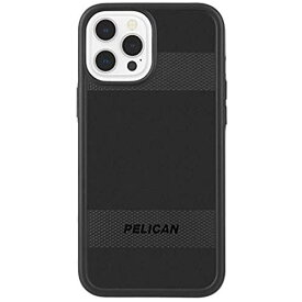 【Pelican by Case-Mate】 抗菌・MIL-STD-810G ミリタリーグレード 4.5m 落下耐衝撃ハイブリッドケース ペリカン Protector - Black/w Micropel for iPhone 12 Pro Max PP043488