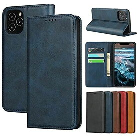 Eastwave アイフォン iPhone 12 Pro ケース iphone 12pro 手帳型 ケース iphone12 携帯カバー 内蔵マグネット 高質合成皮革 財布型カバーカード収納 横置きスタンド機能 人気 おしゃれ 二つ折り 5色 ブルー