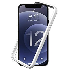 RhinoShield [iPhone 12 / 12 Pro] CrashGuard NXバンパーケース - 3.5mの落下衝撃からも保護 背面のないスタイリッシュデザイン - ホワイト iPhone 12 / 12 Pro - ホワイト