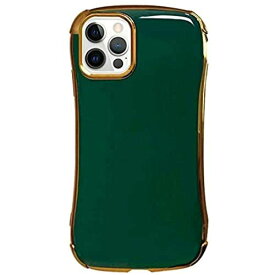 iPhone12Pro Max iPhoneケース ハードケース [耐衝撃/薄型/ストラップホール] GREEN & GOLD (グリーン) アイフォンケース スマホケース 携帯電話用ケース CollaBorn C-sense (シーセンス)
