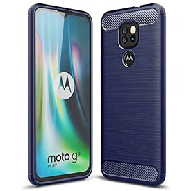 モトローラ Moto G9 Play ケース Motorola モト G9 Play ソフトケース 【ELMK】ソフトTPUシリコーン素材 保護カバー モトローラ G9 Play 対応 (ブルー)