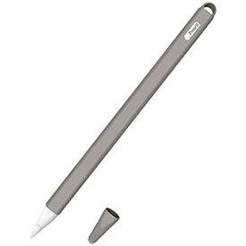 AWINNER Apple Pencil(第2世代) ケース 落下 傷つけ防止 apple ペンシル カバー シリコン製 充電時キャップの紛失を防ぐ Apple Pencil(第2世代) ホルダー 全面保護 iPad Pro 12.9 / 9.7 pencil カバー (Grey)