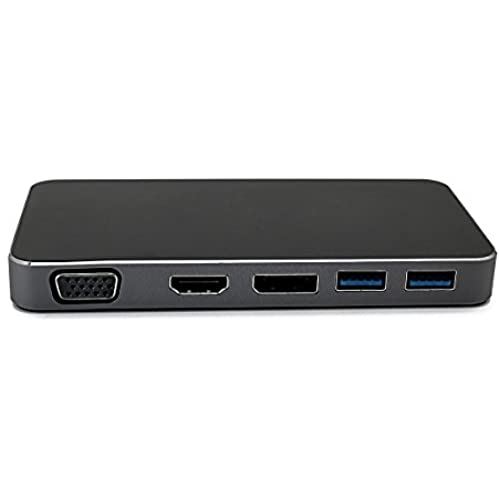 CY thunderbolt3 送料無料 USB - C 3.1 to DisplayPort Laptop VGA HDMI 品質保証 USBハブデュアルCメスアダプタfor