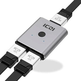 ICZI HDMI 切替器双方向セレクター HDMI 分配器 1入力2出力/2入力1出力 4K 30Hz 1080P 60Hz対応 手動切替 液晶テレビ対応 高互換性 PS4 Apple TV TV Box DVDプレーヤー HDTV対応