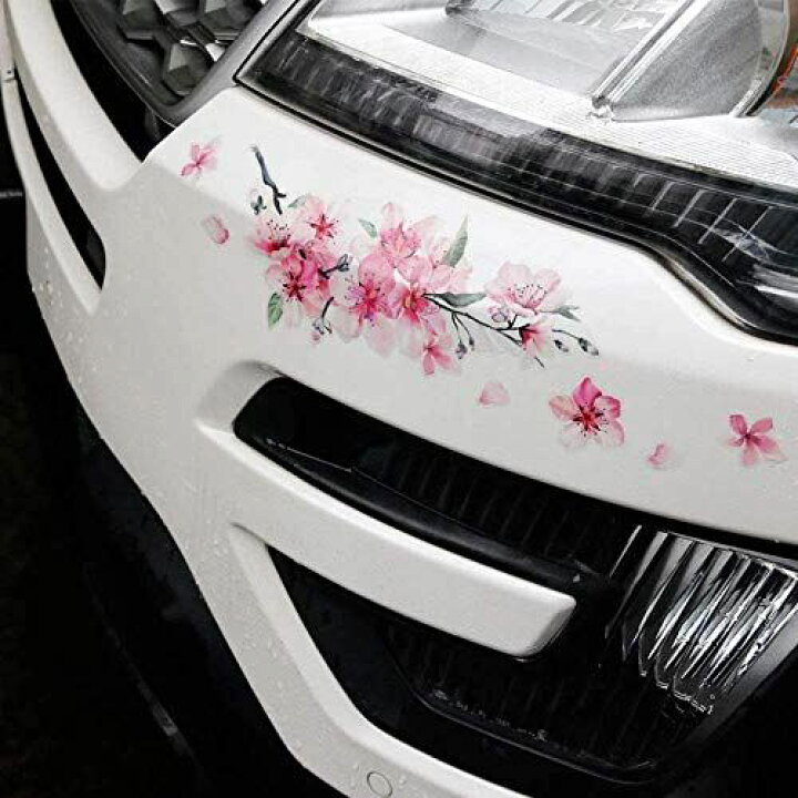 楽天市場 3pcsステッカー 桜の車 ステッカー 防水 ラップトップ 車 オートバイ スケートボード荷物 バンパーステッカーおしゃれ Moaセレクト