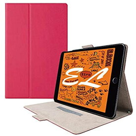 エレコム iPad mini (2019)、iPad mini 4 (2015) ケース フラップカバー ソフトレザー フリーアングル スリープ対応 ピンク TB-A19SWVFUPN