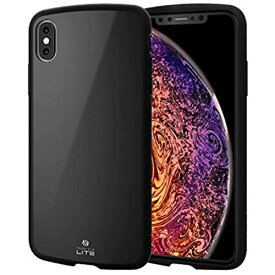 エレコム iPhone XS Max ケース 衝撃吸収 TOUGH SLIM LITE [薄く,軽く、傷にも強い] ブラック PM-A18DTSLBK