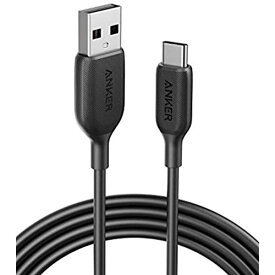 Anker USB Type C ケーブル PowerLine 3 USB-C & USB-A 2.0 ケーブル (3.0m ブラック) Xperia / Galaxy / LG / その他 Android 等 USB-C機器対応 高耐久