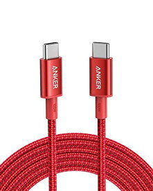 Anker 高耐久ナイロン USB-C & USB-C ケーブル 100W PD対応 MacBook Pro/Air iPad Pro iPad Air 4 Galaxy S20 Pixel LG 対応 (3.0m レッド) Red