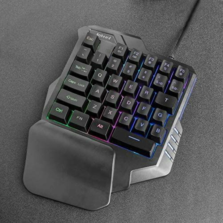 楽天市場 ゲーミングキーボード 自宅ゲーム 仕事pc用 イラスト左手デバイス用 片手キーボード 有線キーボード Windows Macを対応 Cozydoozy30 スマホケースのmoaセレクト